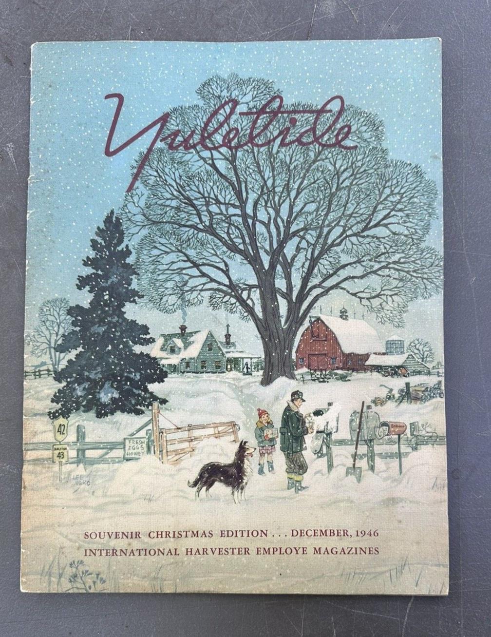 1946 International Harvester Advertising Yuletide Christmas Souvenir Magazine
