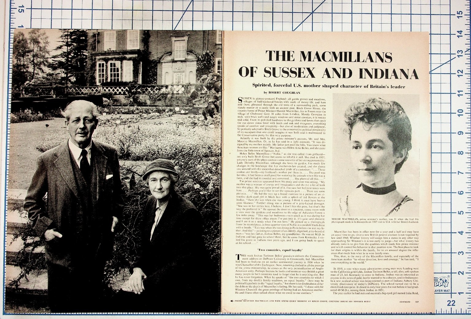 1950s The Macmillans Sussex Indiana Magazine Article Vintage Ephemera 1950s The Macmillans Sussex Indiana Magazine Article Vintage Ephemera