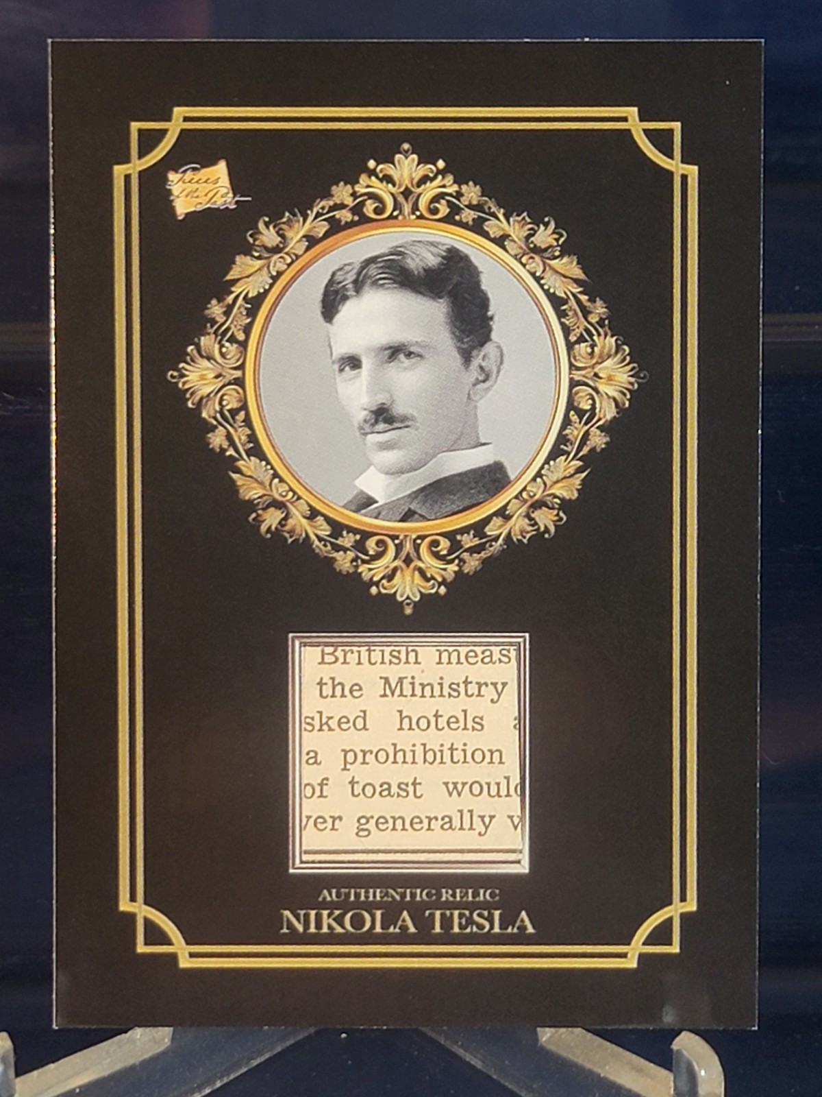 2023 Pieces of the Past NIKOLA TESLA AUTHENTIC RELIC