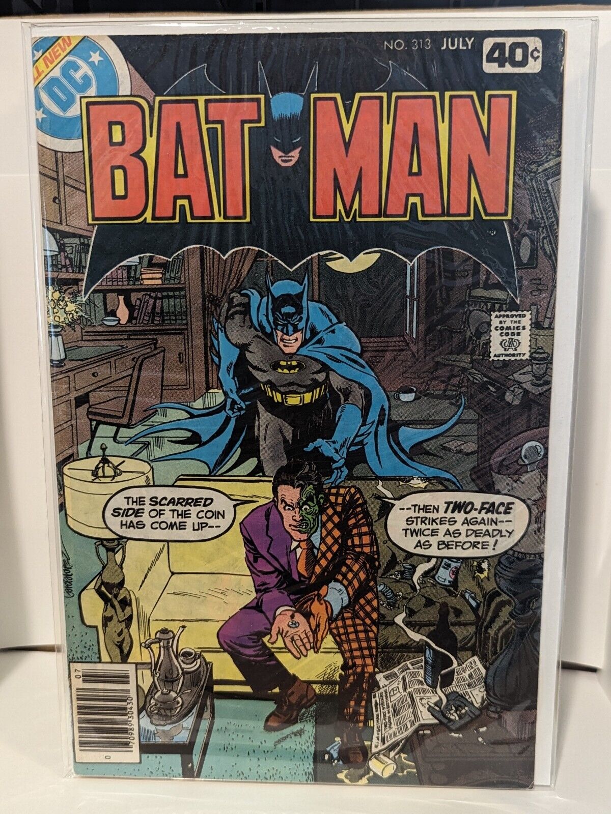 Batman 313 Bronze Age 1979 DC Comics FN- 1st App Tim Fox 1st Bat Cat date 