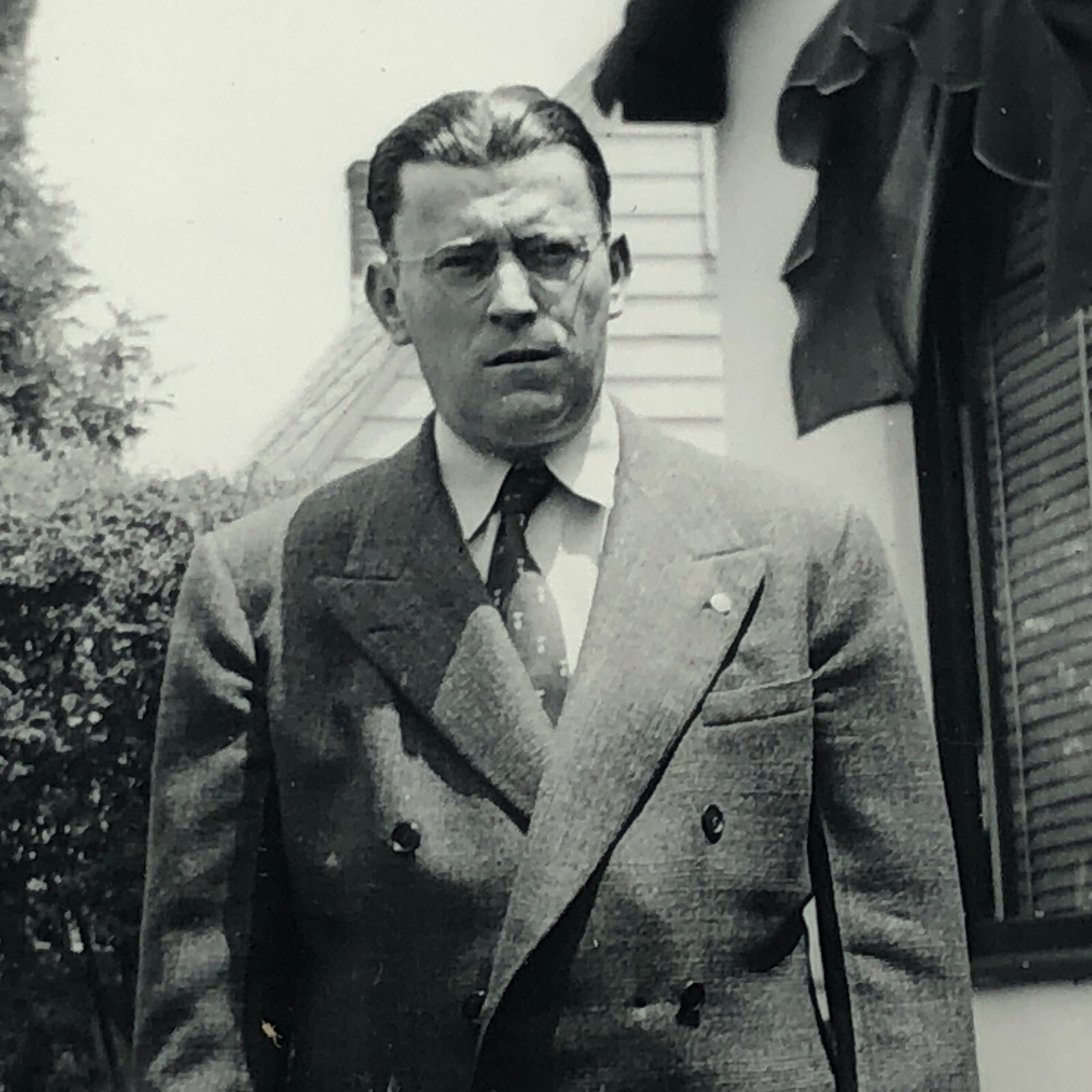 Vintage Real Photo Snapshot RUSSELL PHINNEY Family Name HANDSOME Gangster SUIT