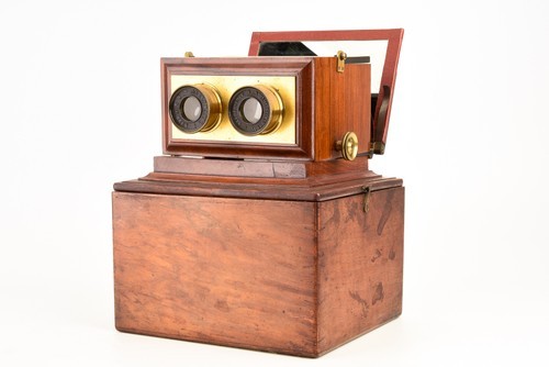 R & J Beck Achromatic Stereoscope Stereo Viewer C. 1870 Antique V27