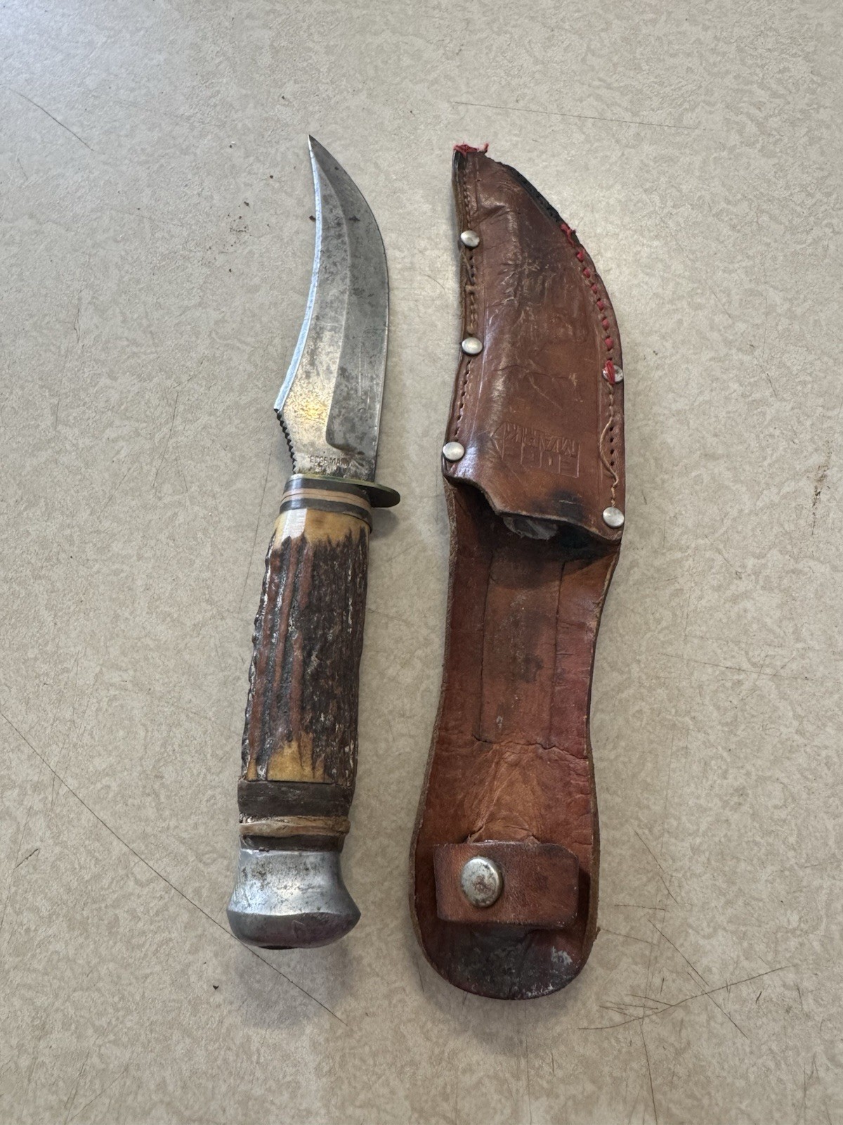 Vintage Edge Brand 496 Knife Solingen Germany Stag Vintage Edge Brand 496 Knife Solingen Germany Stag