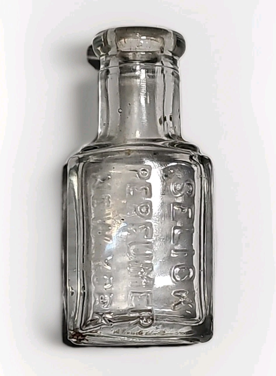 Antique Selick Perfumer New York Glass Bottle 2.5\