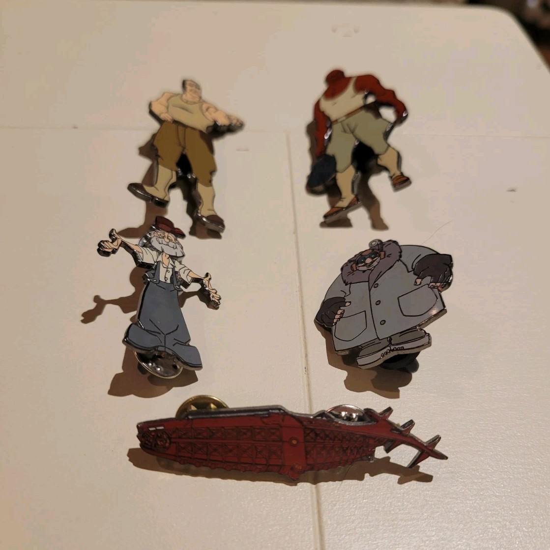 RARE Disney Atlantis: The Lost Empire Disneyland Enamel Pin Lot Set of 5