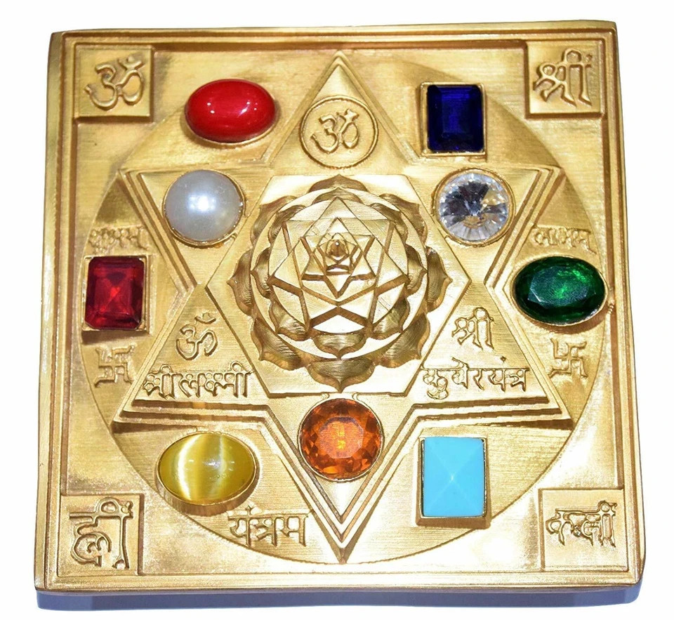 Siddh Meru Lakshmi Kuber Yantra Chowki /Meru Shree Yantra on Kuber Yantra Chowki
