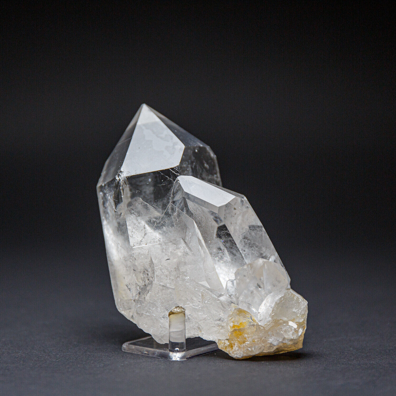Genuine Clear Quartz Crystal Cluster Point from Brazil (1.3 lbs)