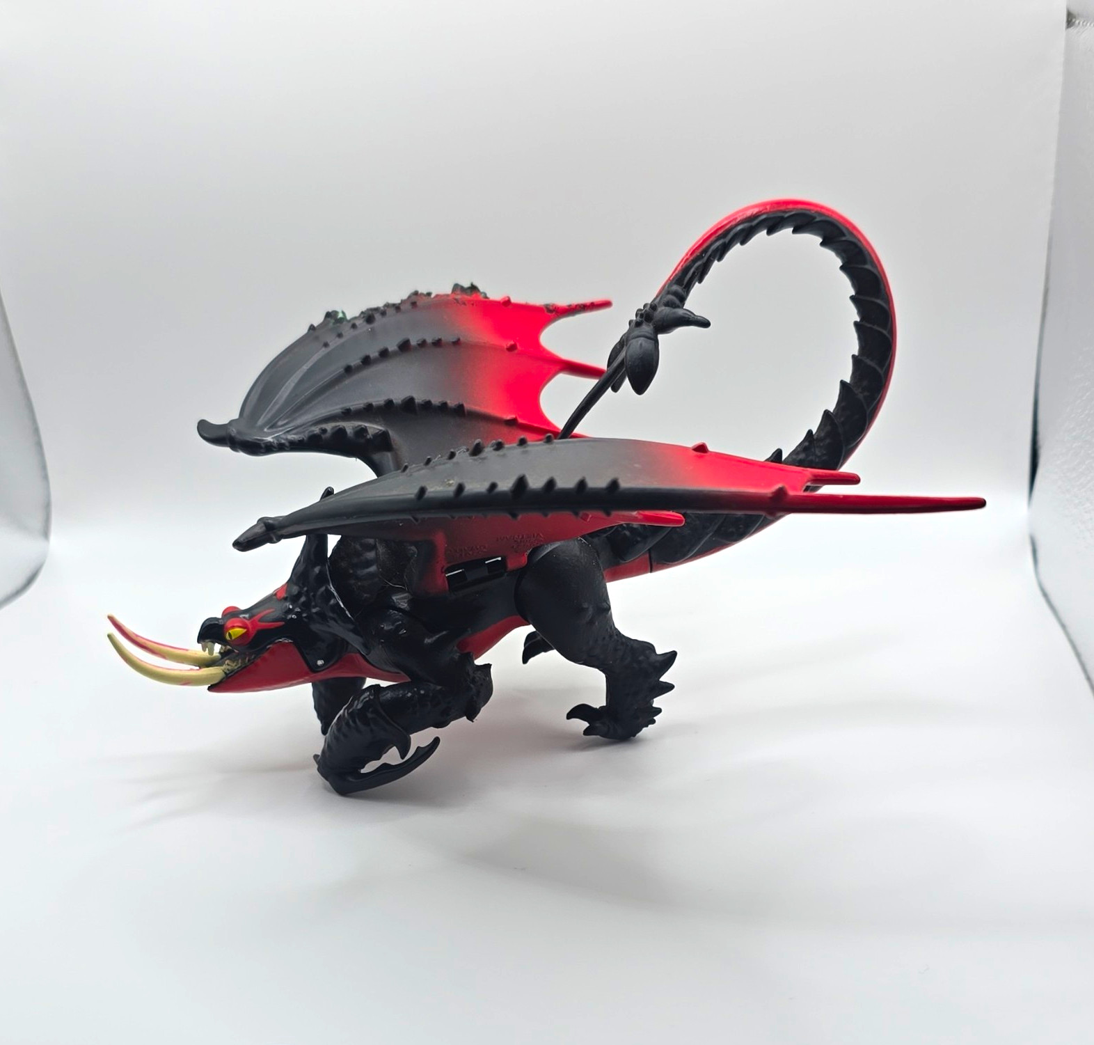 How to Train Your Dragon Black & Red Dragon Action Figure Toy - Used