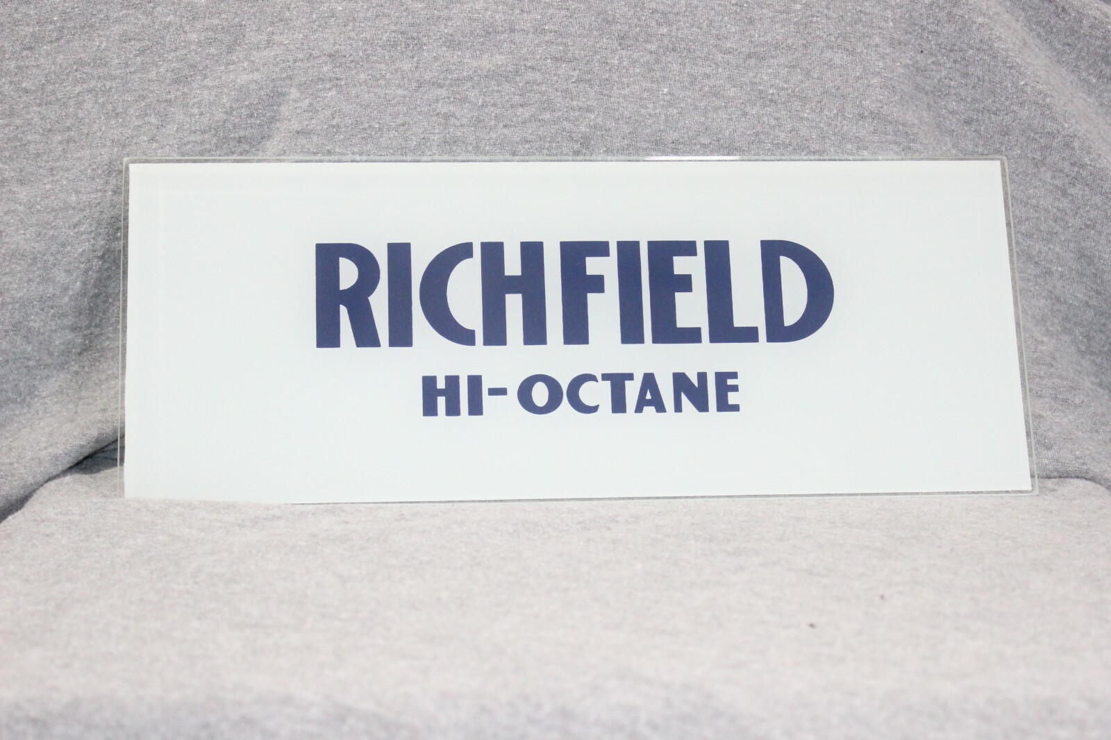 RICHFIELD HI-OCTANE ADVERTISEMENT GLASS