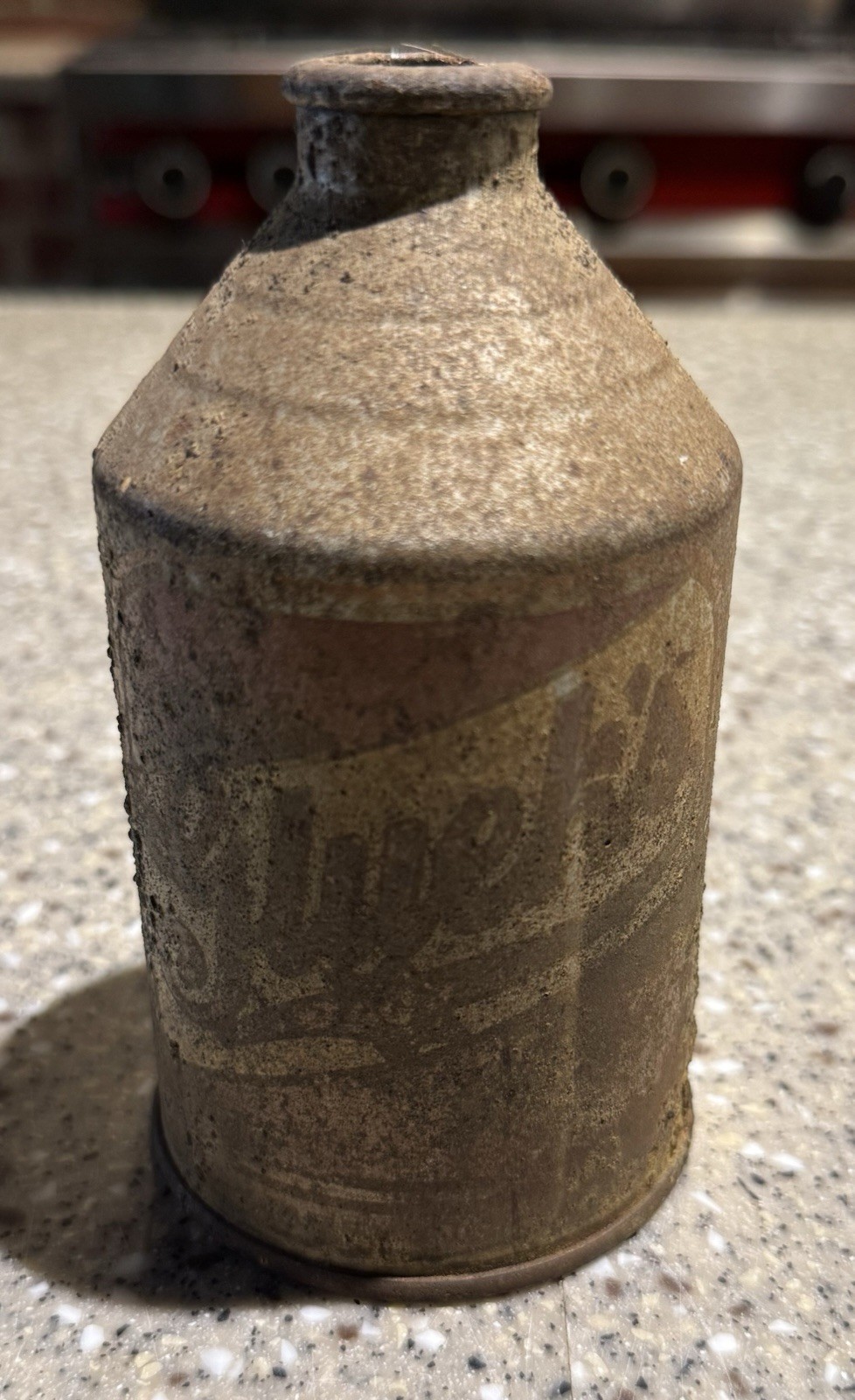 Vintage Gluek's Beer Crowntainer Cone Top Can Minneapolis MN Rusty Antique IRTP