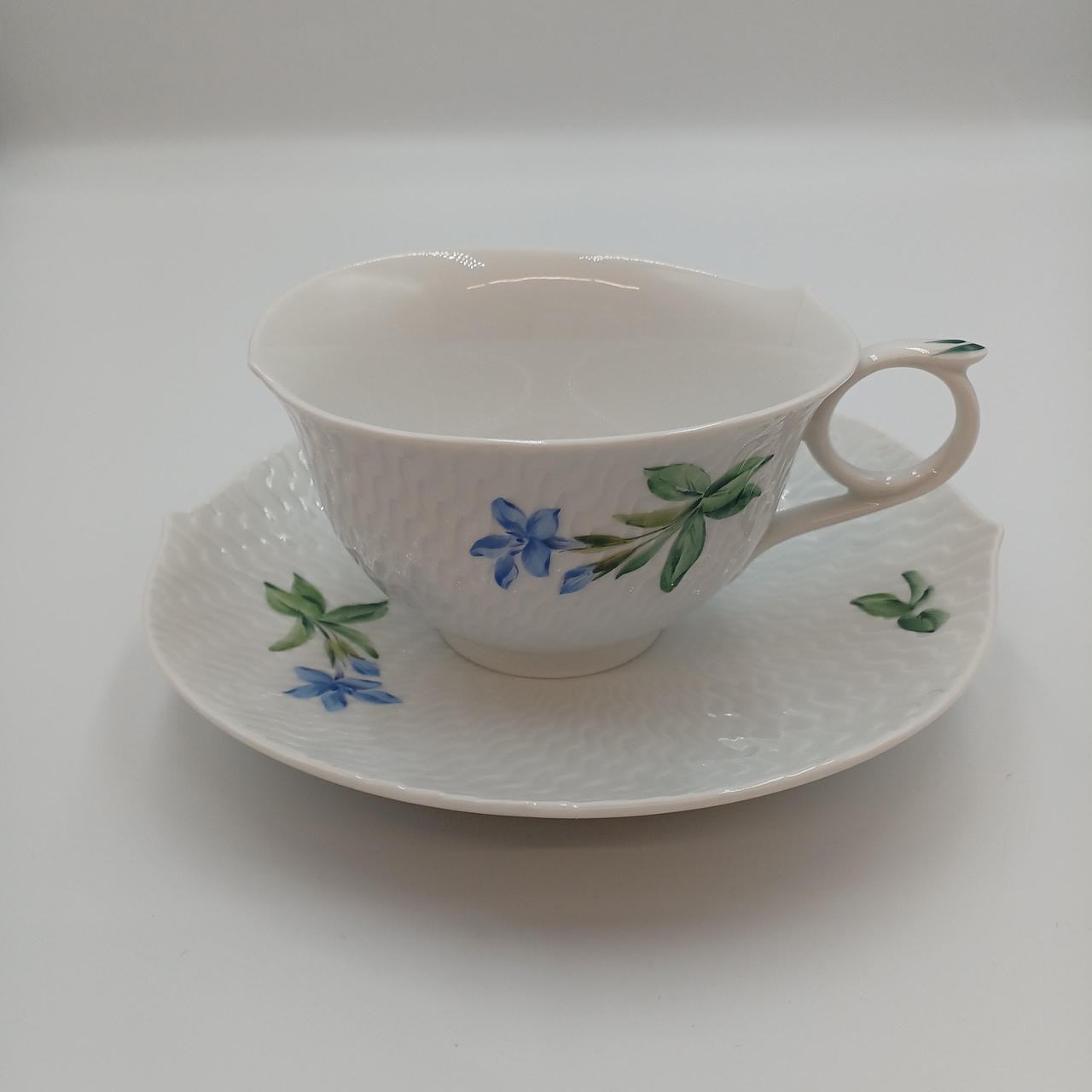 MEISSEN Alpine Flora Cup & Saucer