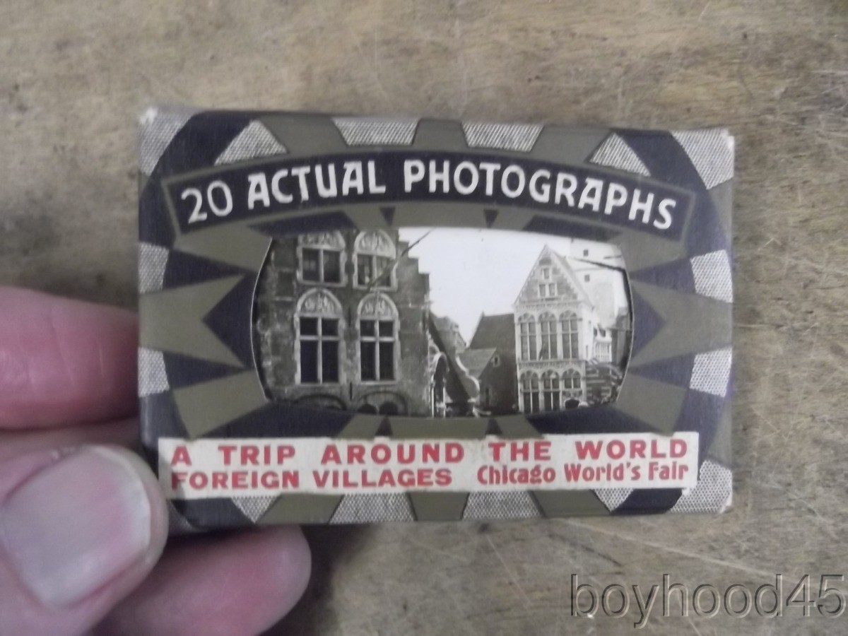 A TRIP AROUND THE WORLD, FOREIGN VILLAGES, CHICAGO WORLD\'S FAIR-20 Actual Photos