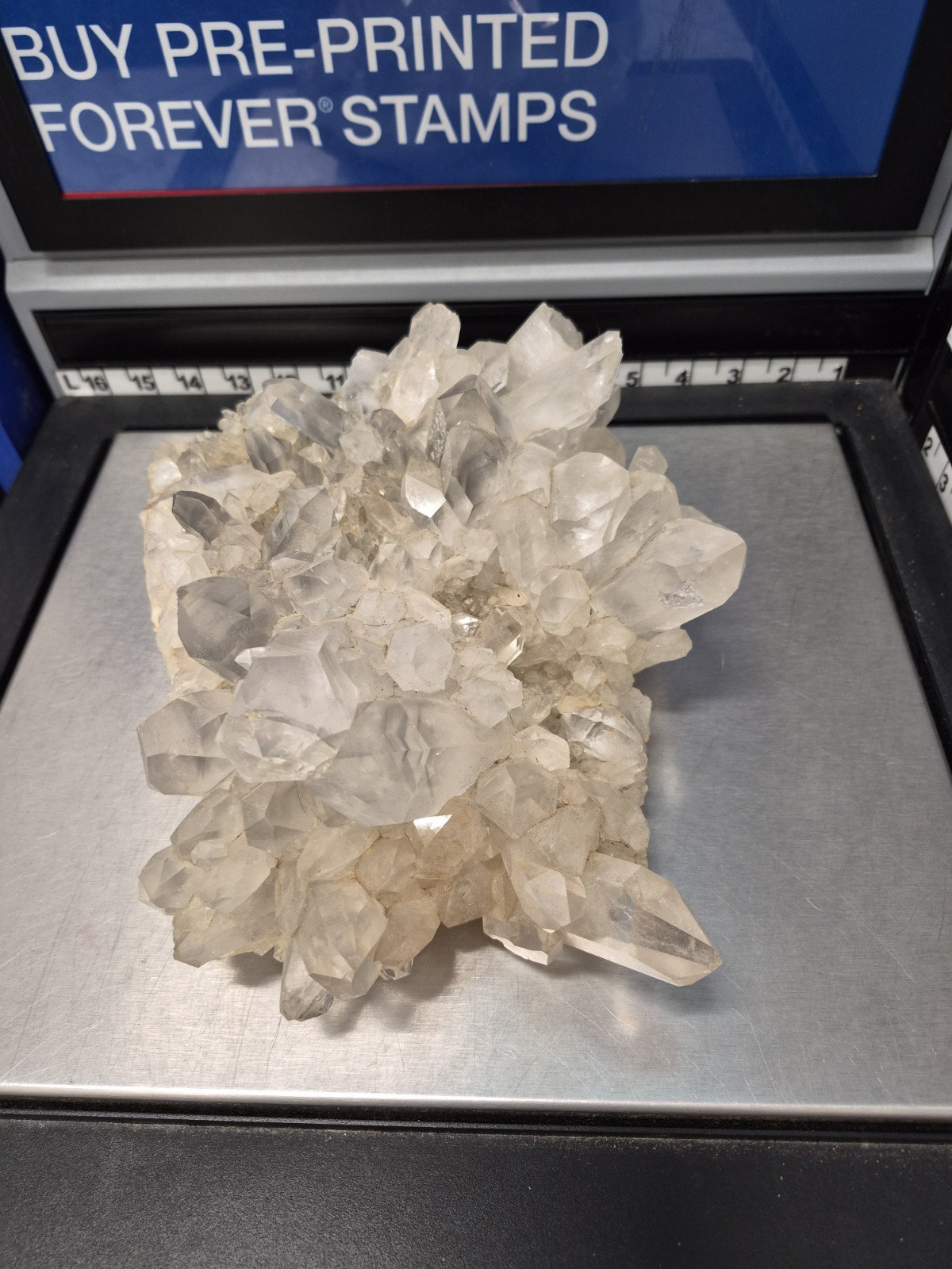 Huge 9.5 Lb Clear Quartz Cluster Large Crystal Points Mineral Specimen Matrix 🔥 Huge 9.5 Lb Clear Quartz Cluster Large Crystal Points Mineral Specimen Matrix 🔥