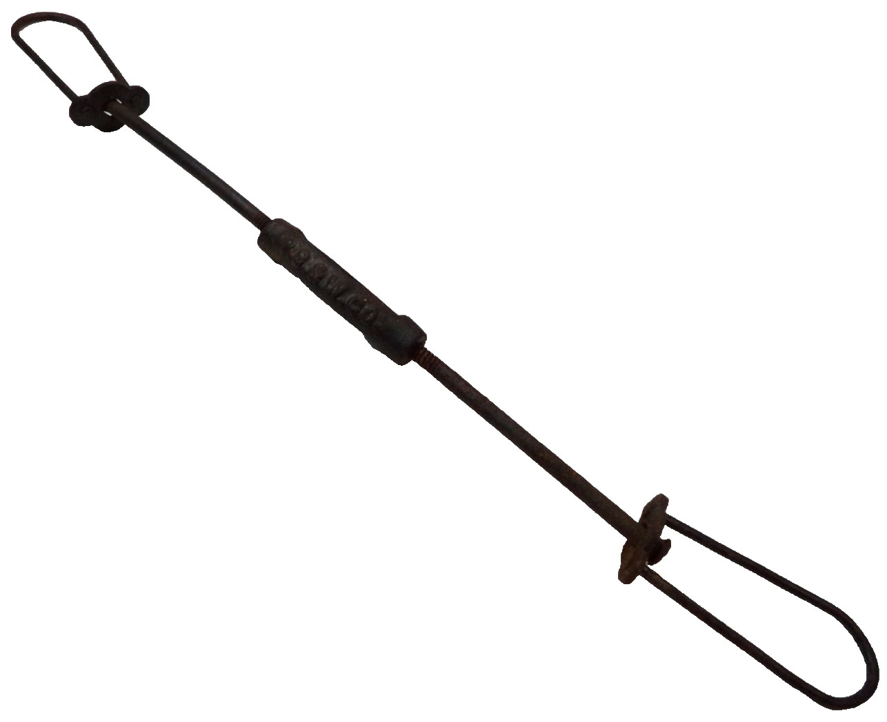 Rare Antique Peck Stowe & Wilcox Samson Bow / Buck Saw Rod P S & W Co. Hardware