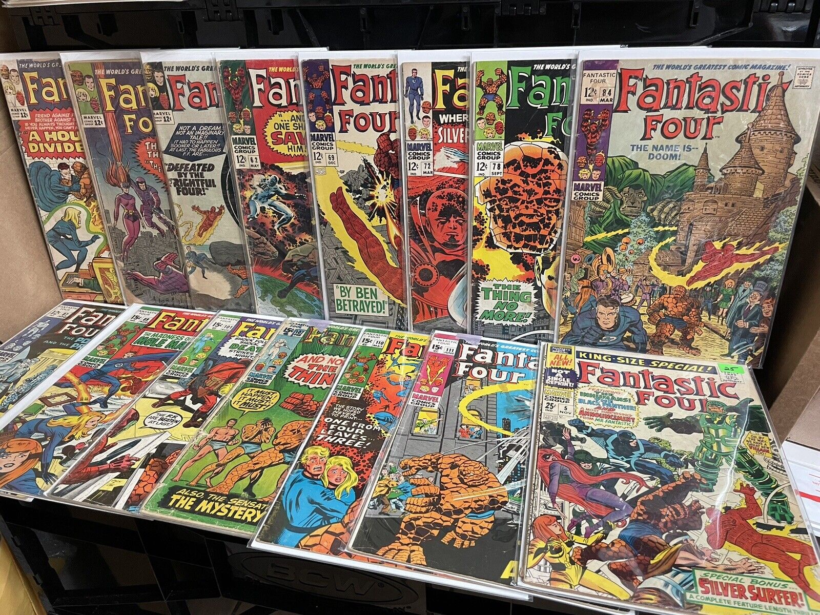 Fantastic Four Silver Age Comic Lot 15 Total Annual 5 Stan Lee Jack Kirby