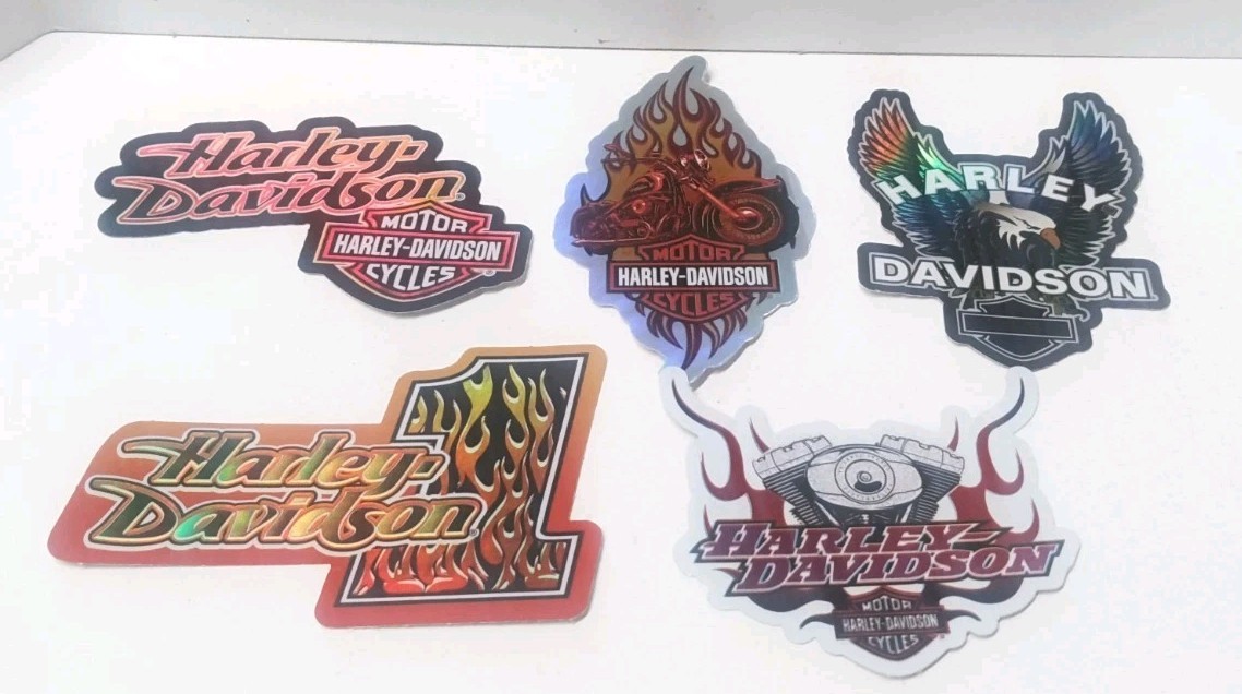 Official Harley Davidson Collectible Holographic Stickers Lot Of 5 Official Harley Davidson Collectible Holographic Stickers Lot Of 5