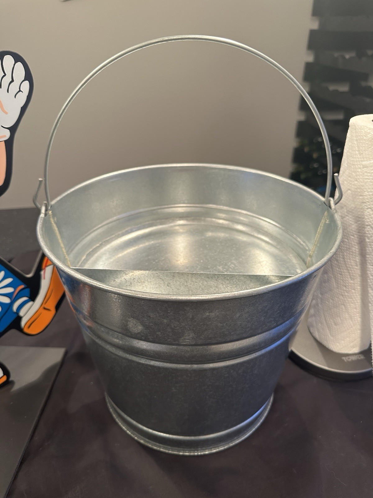 Vintage Professional 10-Quart Galvanized Metal Confetti Bucket Magic Prop - NOS Vintage Professional 10-Quart Galvanized Metal Confetti Bucket Magic Prop - NOS