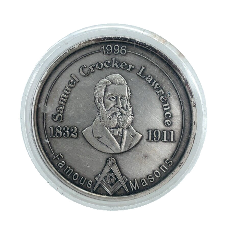 1996 Sam Crocker Lawrence Famous Masons Northern Masonic Jurisdiction Coin -1.5”