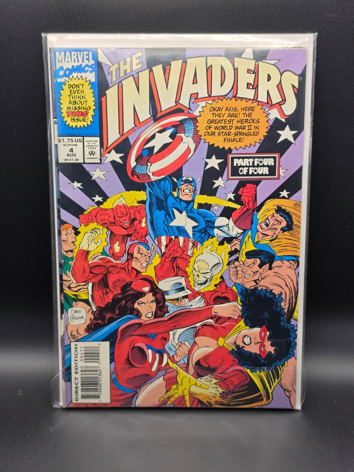 The Invaders #1,2,3,4 Complete Set/Roy Thomas/Dave Hoover/Marvel Comics/1993