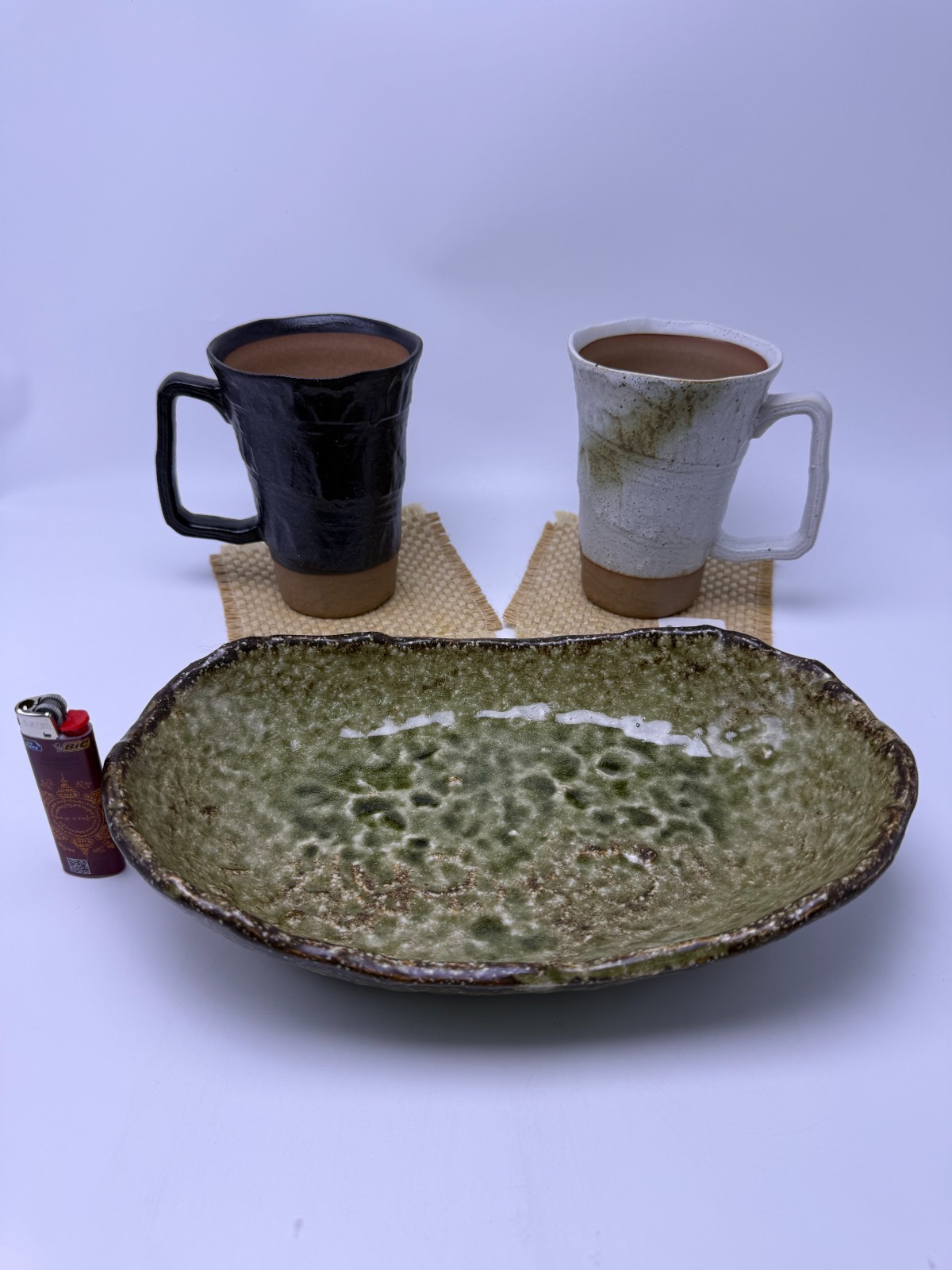 🇯🇵 Vintage Japanese Maebata Toki “Yume Touro” Ceramic Set
