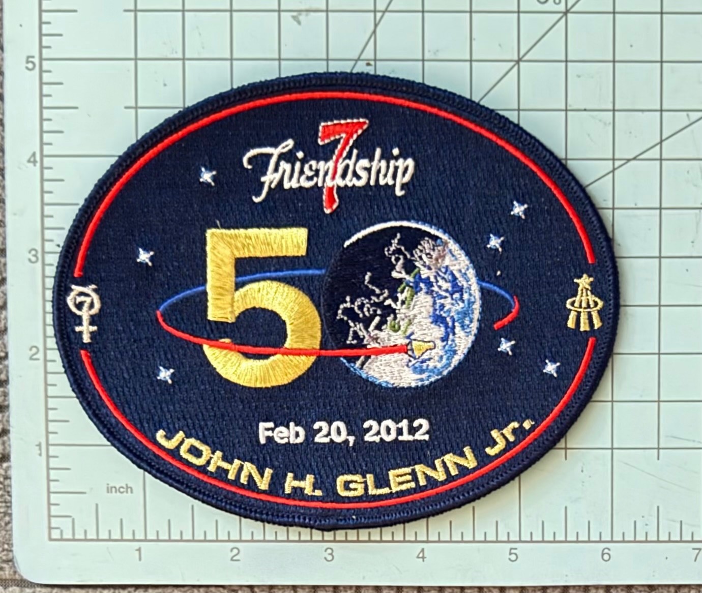 NASA-Friendship 7 50th Anniversary patch
