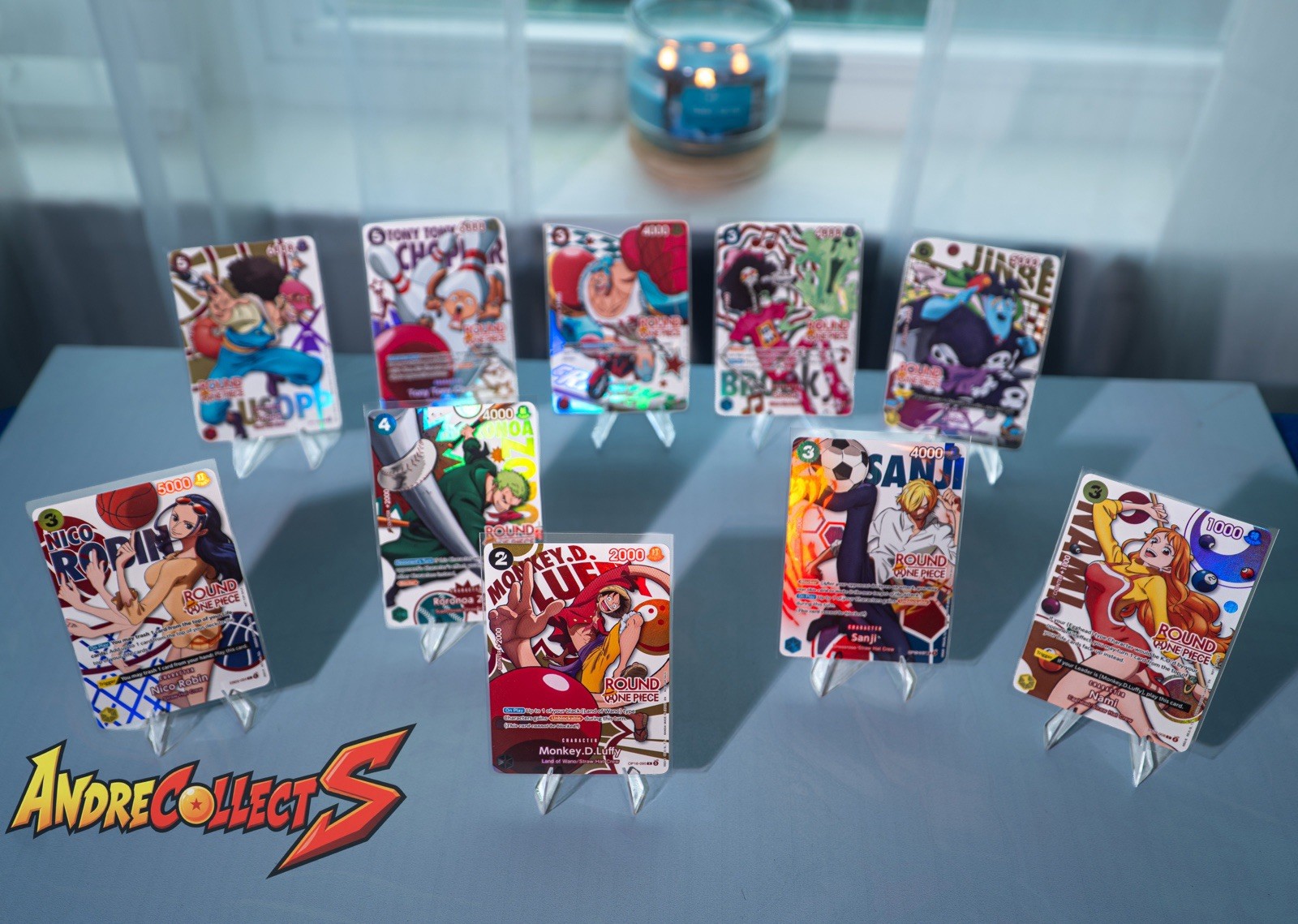 ROUND 1 x ONE PIECE Promo ✅10 Card Set ✅ & Luffy Club Card (ready to ship)