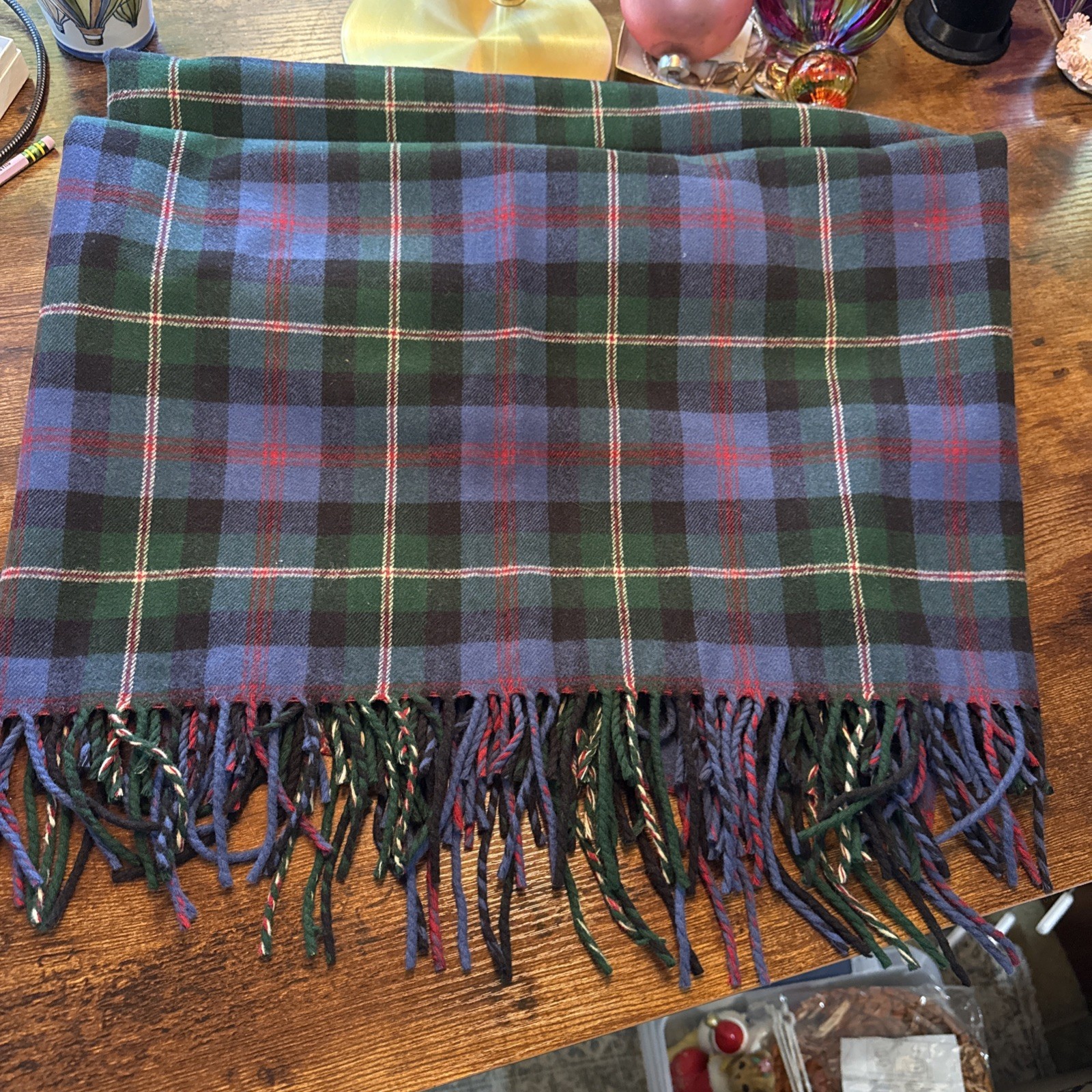 Pendleton Home Collection 100% Wool Tartan Christmas Cozy 52x70\
