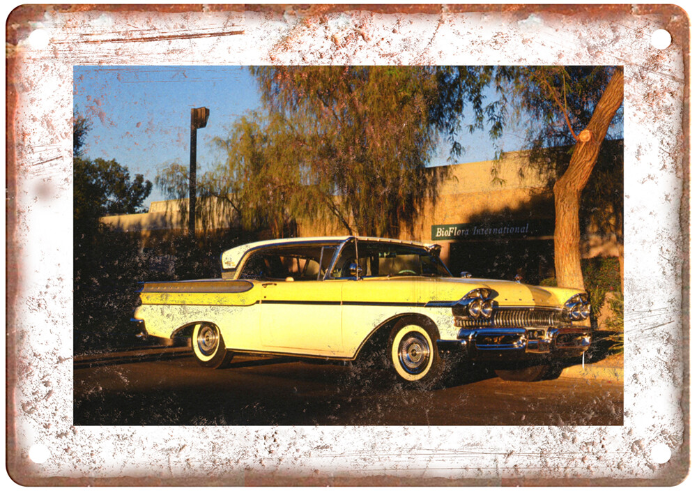 Vintage 1957 Mercury Turnpike Cruiser Auto Ad Reproduction Metal Sign A11722 Vintage 1957 Mercury Turnpike Cruiser Auto Ad Reproduction Metal Sign A11722