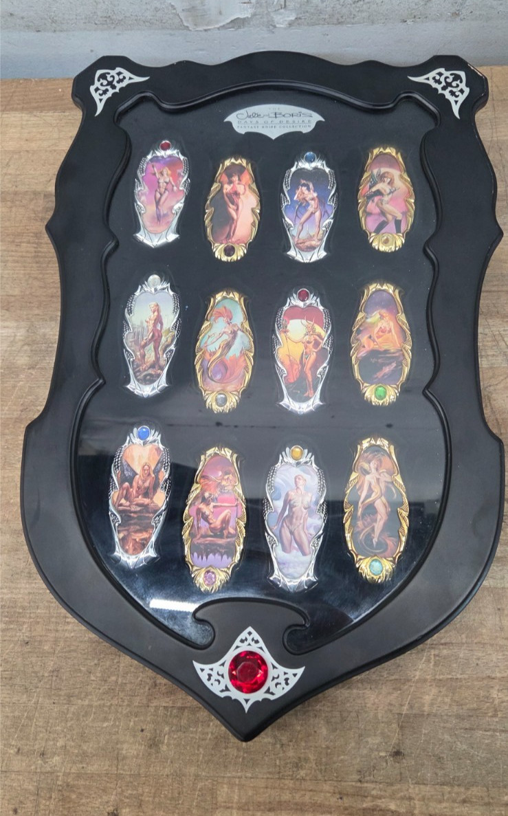 The Franklin Mint 12 Days of Desire by Julie and Boris Knife Collection