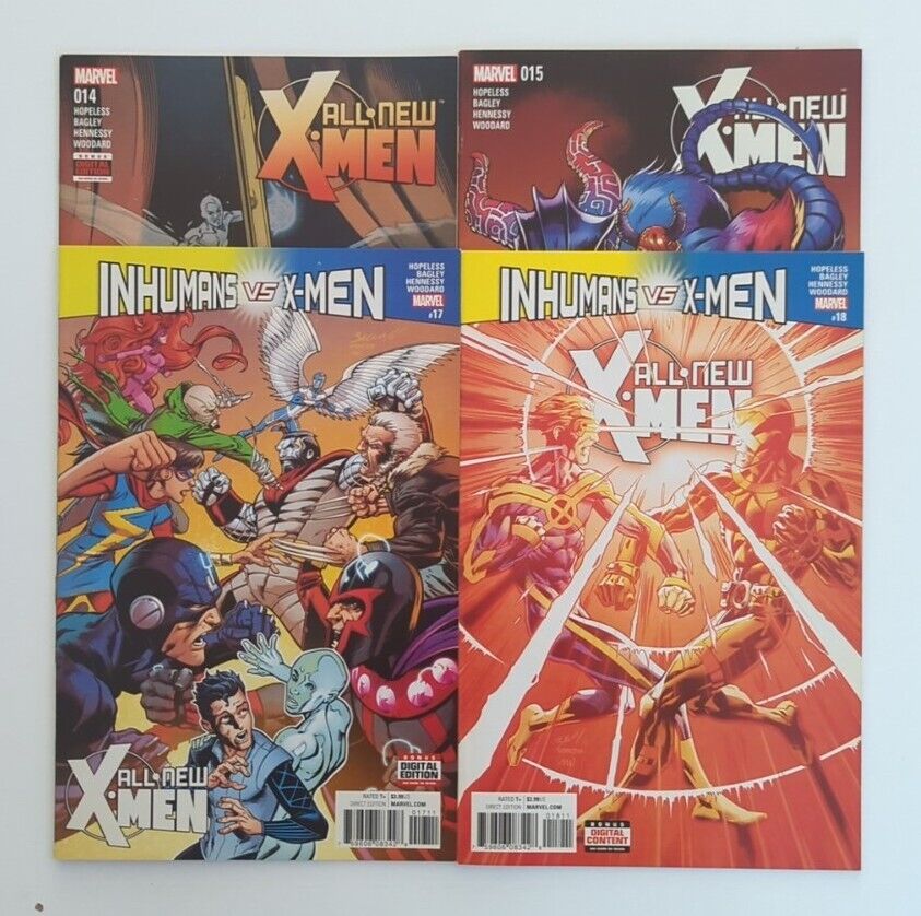 Lot Of 4 2016 Marvel All New X-Men Comics #14 15 17 & 18 VF/NM