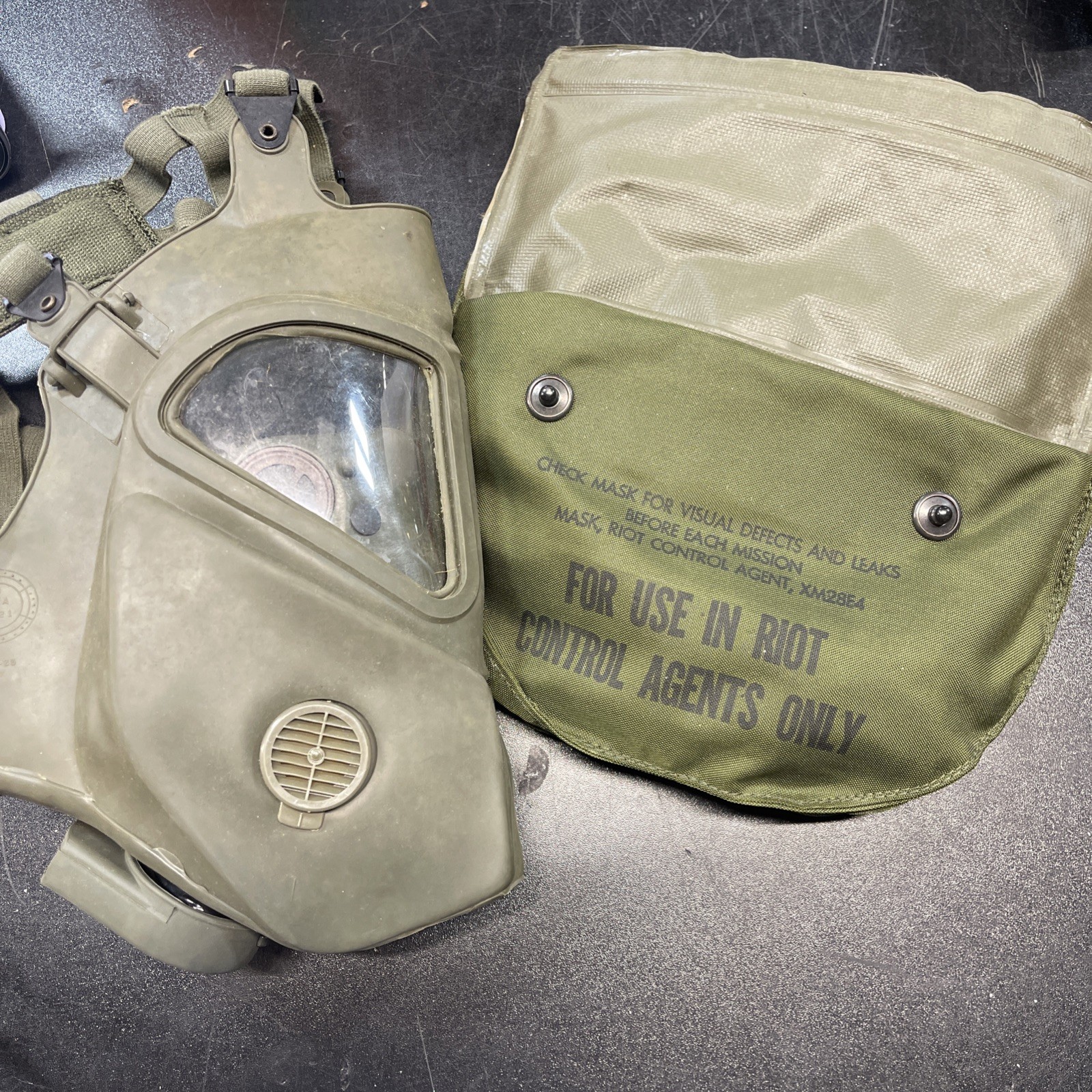 Vietnam War 1969 MSA XM28E4 Tunnel Rat Grasshopper Gas Mask US Military