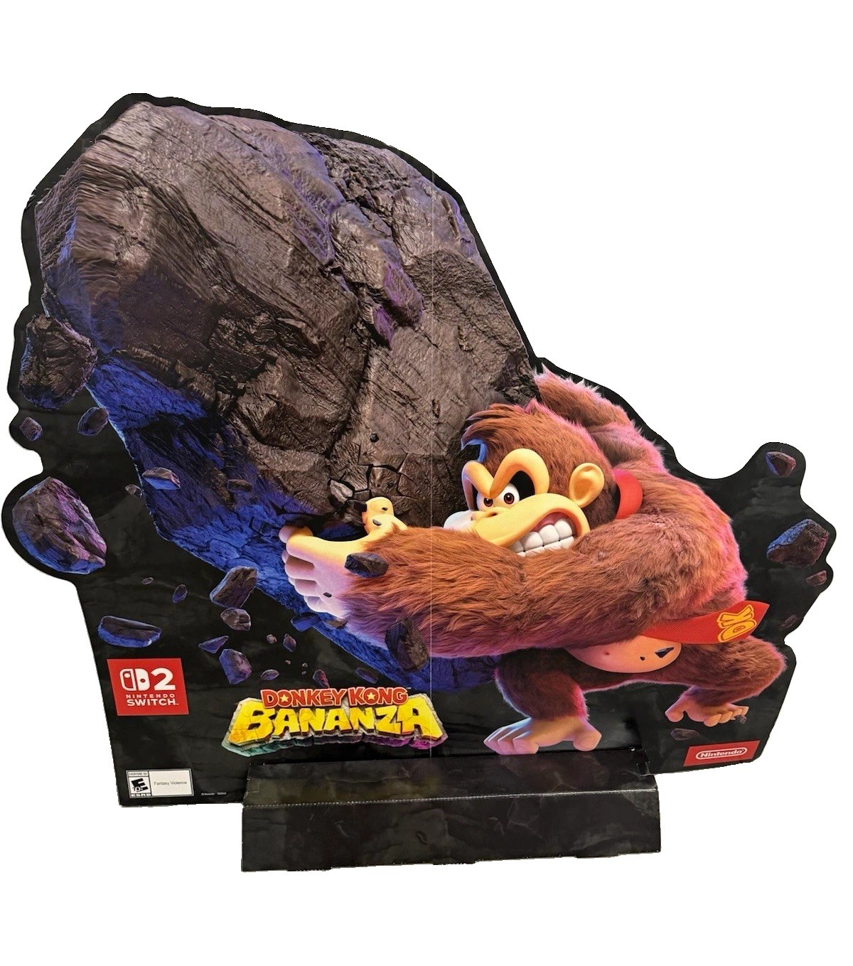 Nintendo Switch Donkey Kong Bananza Store Display Standee huge rare 