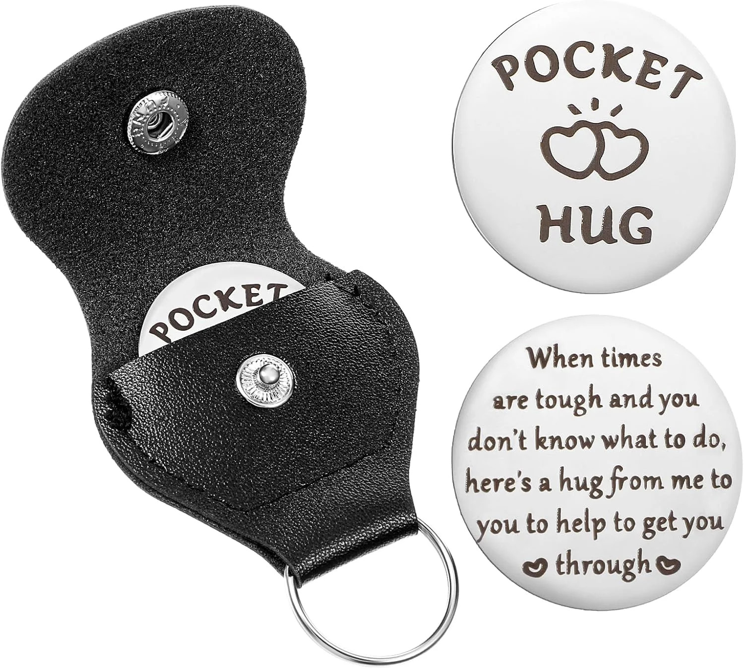 Pocket Hug Token, Coin Holder Pocket Keychain Long Distance Relationship Keepsak Pocket Hug Token, Coin Holder Pocket Keychain Long Distance Relationship Keepsak