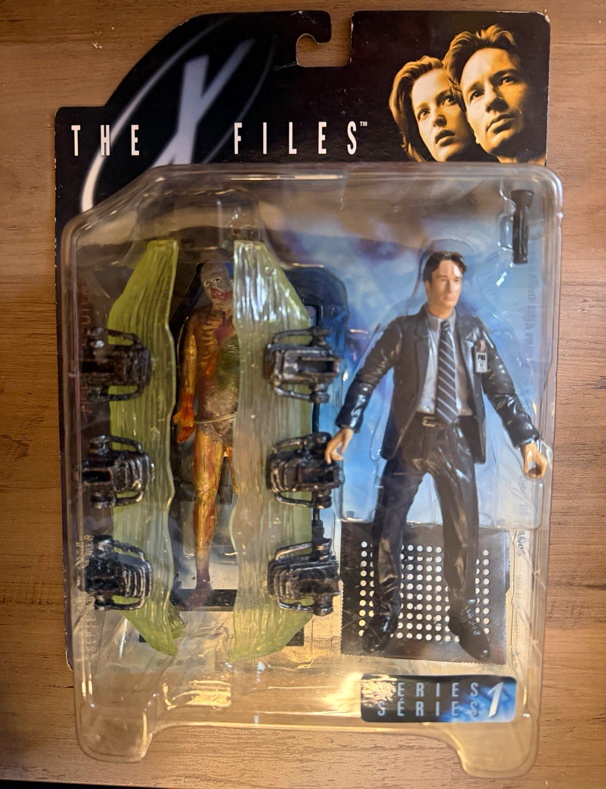 1998 McFarlane Toys X-Files Series 1 Agent Mulder & Alien Sealed Vintage