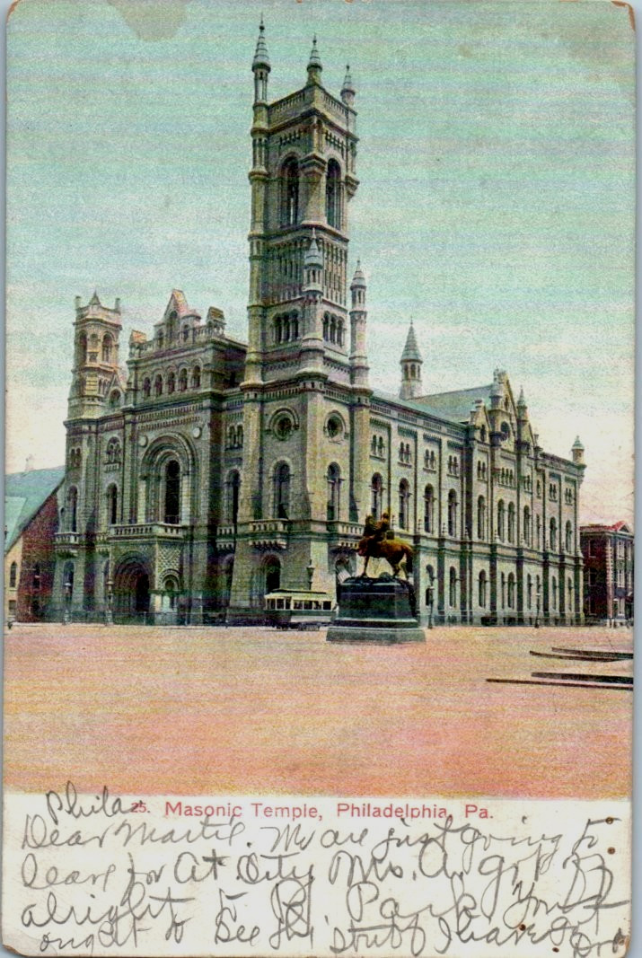 Vintage Postcard 1901-1907 Masonic Temple, Philadelphia, Pennsylvania (PA) Vintage Postcard 1901-1907 Masonic Temple, Philadelphia, Pennsylvania (PA)