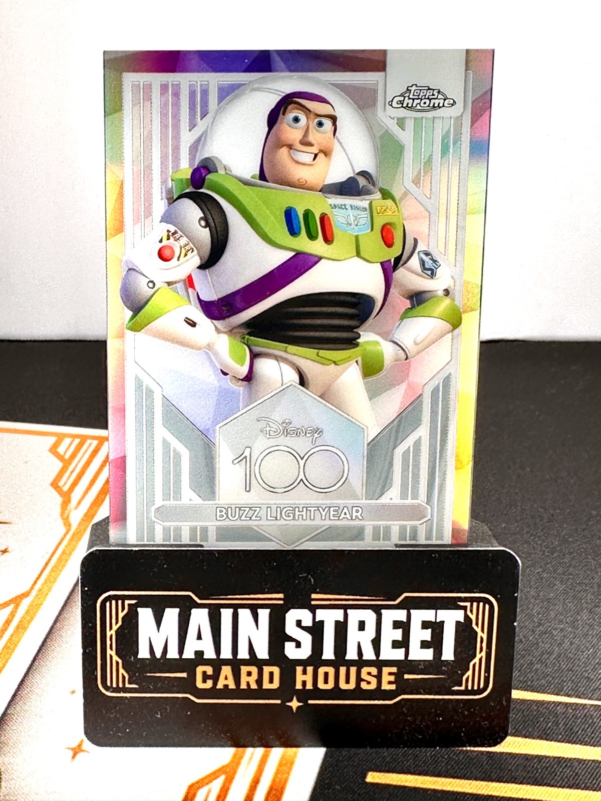 2023 Topps Chrome Disney 100 Buzz Lightyear Refractor - 1st Edition