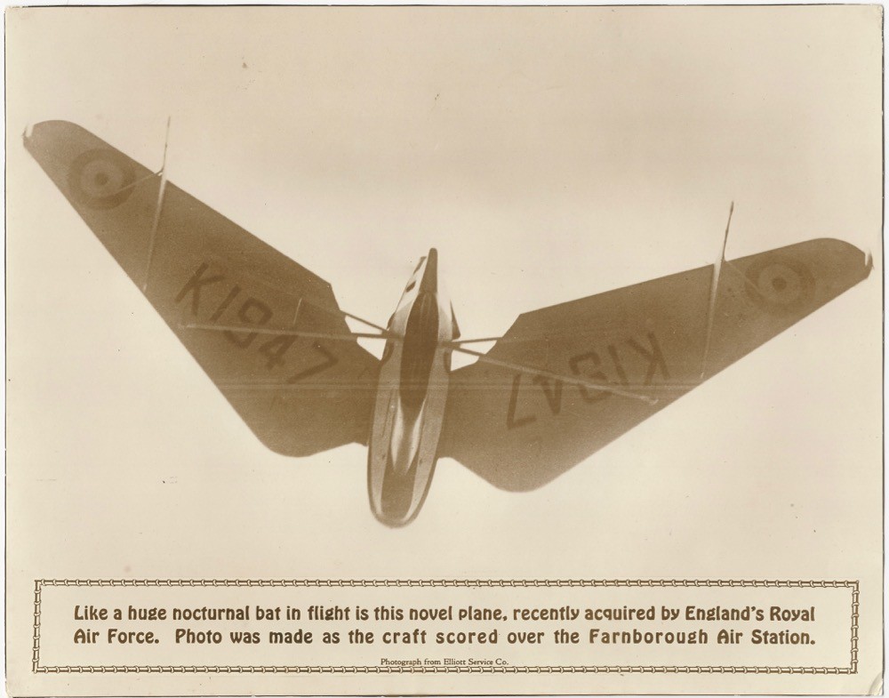 1930s English Experimental Airplane RAF Aircraft Pterodactyl Photo Farnborough