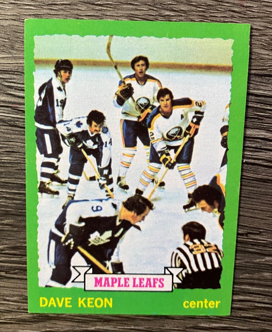 HOCKEY: 1973-74 TOPPS = DAVE KEON TORONTO MAPLE LEAFS CARD #85