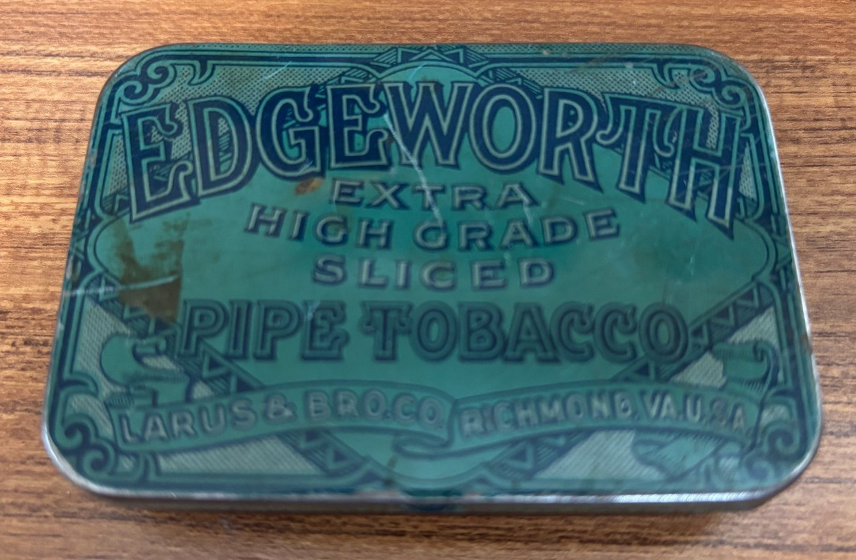 Edgeworth Extra High Grade Sliced Pipe Tobacco Tin - Larus & Bro. Co.