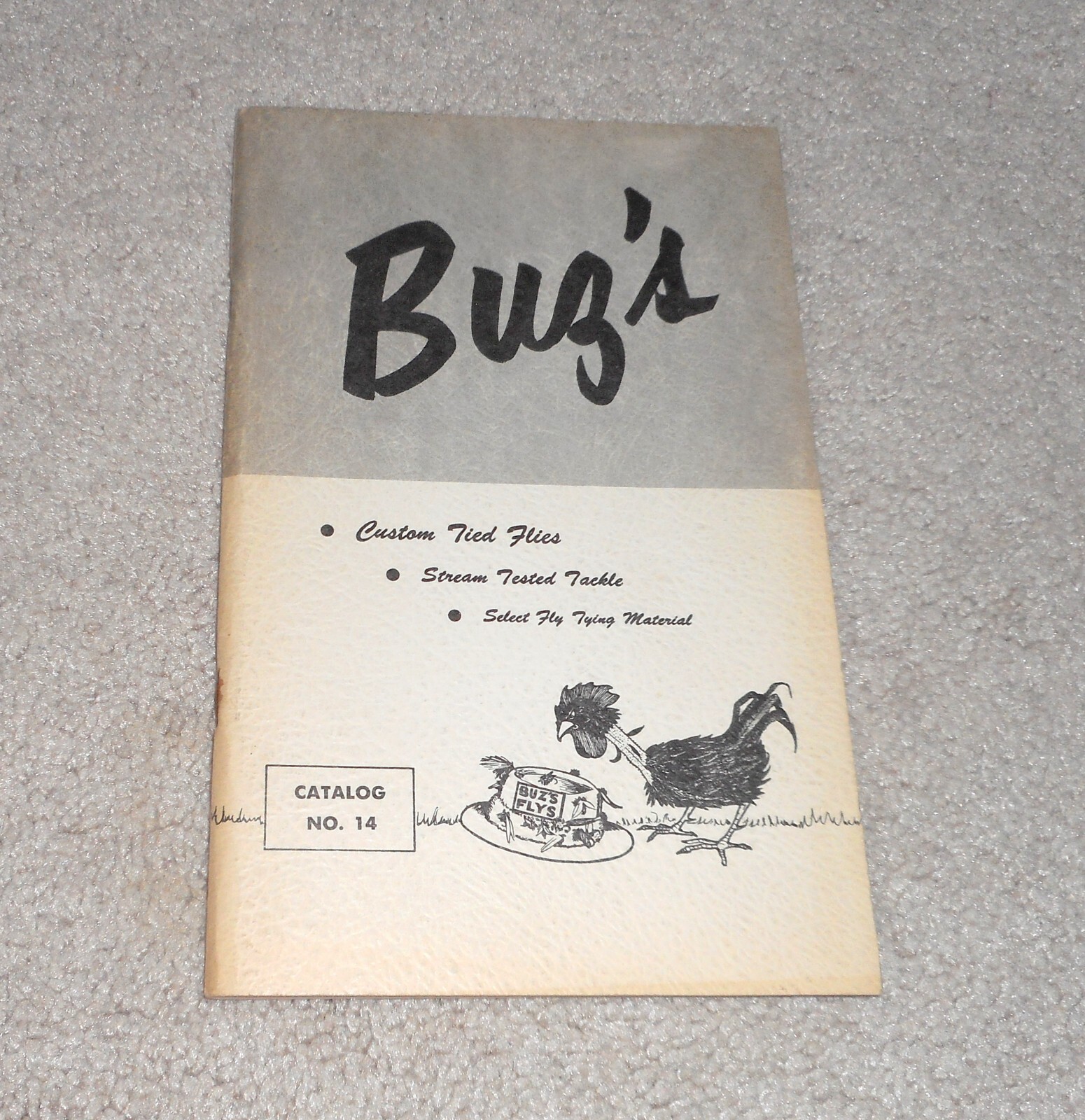 Vintage 1970s Buz's Custom Tied Flies Fishing No. 14 Sales Catalog Brochure (M1) Vintage 1970s Buz's Custom Tied Flies Fishing No. 14 Sales Catalog Brochure (M1)