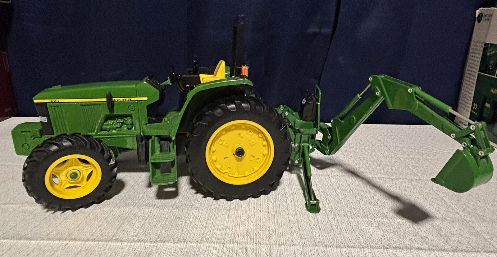 Ertl 1/16 John Deere 6310 FWA Diecast Toy Tractor with Rear Backhoe Attachment