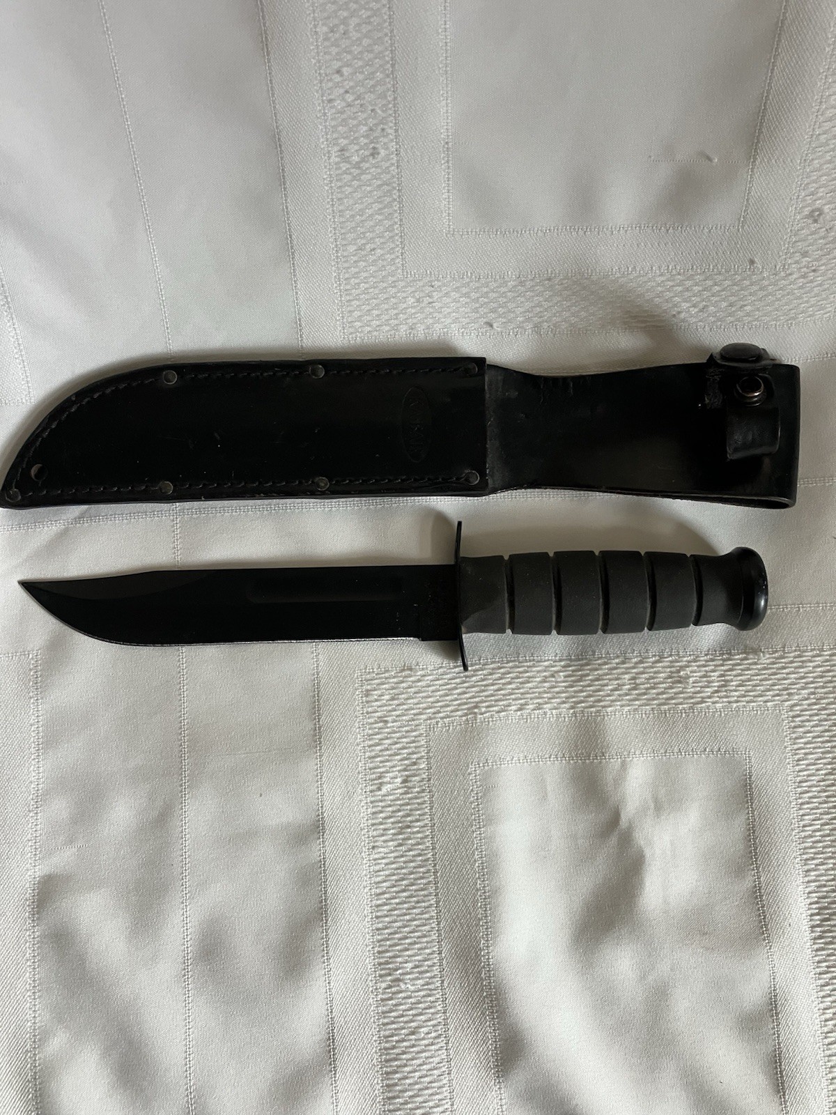 KA-BAR USA 1211 KA-BAR Fixed Blade Knife with Sheath Black