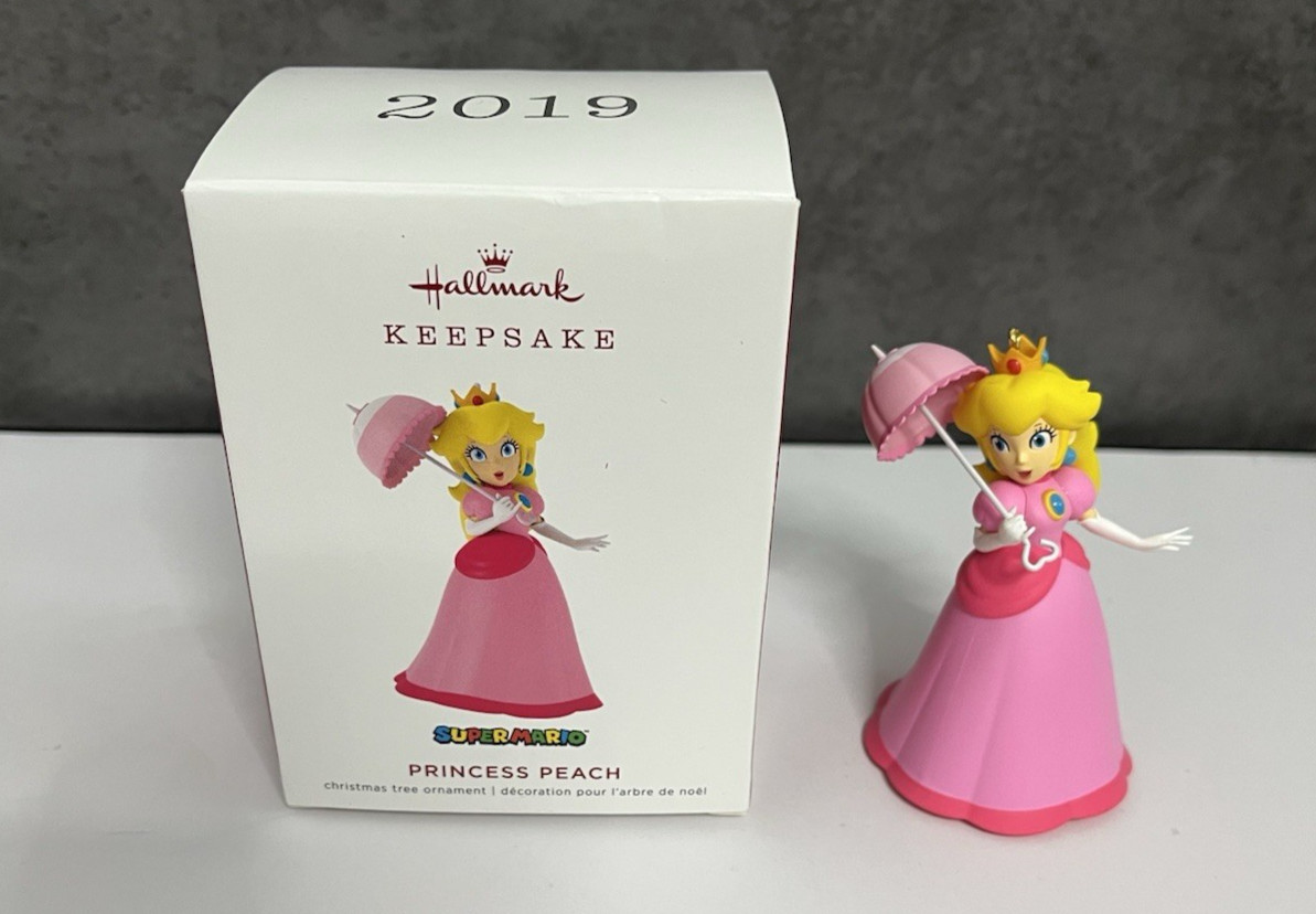 2019 Hallmark Keepsake Super Mario Princess Peach Christmas Ornament w/ Box 2019 Hallmark Keepsake Super Mario Princess Peach Christmas Ornament w/ Box