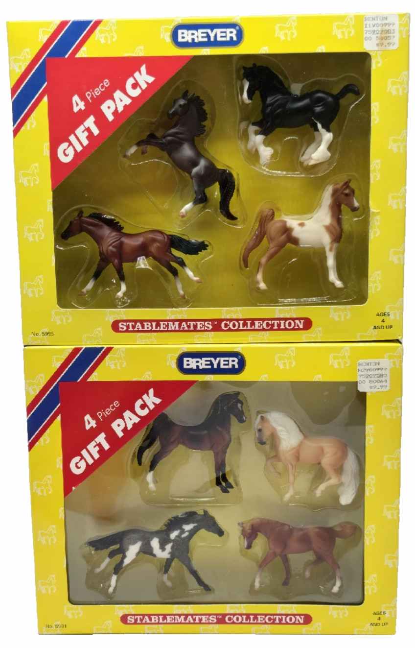 Lot of 2 packs Breyer Stablemates Collection 8 Horses 5995 &5981