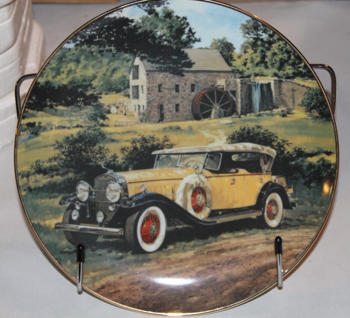 ARTAFFECTS PLATE 1931 CADILLAC 165H.P. V16 CLASSIC AMERICAN CARS JIM DENEEN BOX