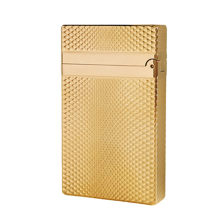 Luxury Retro  Cigarette  Bright Ping Sound  Gas Memorial DP Engraving Lighter
