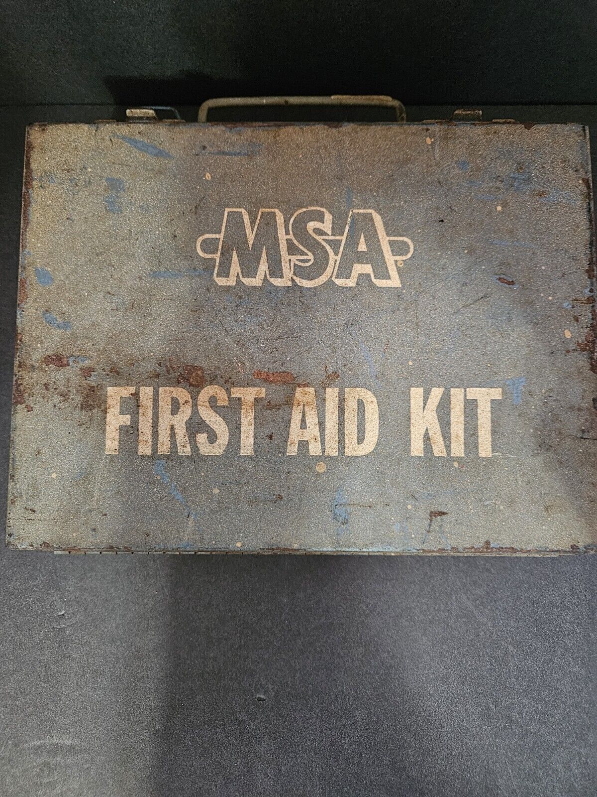 MSA First Aid kit - Mid Century Mining Safety Medical collectible
