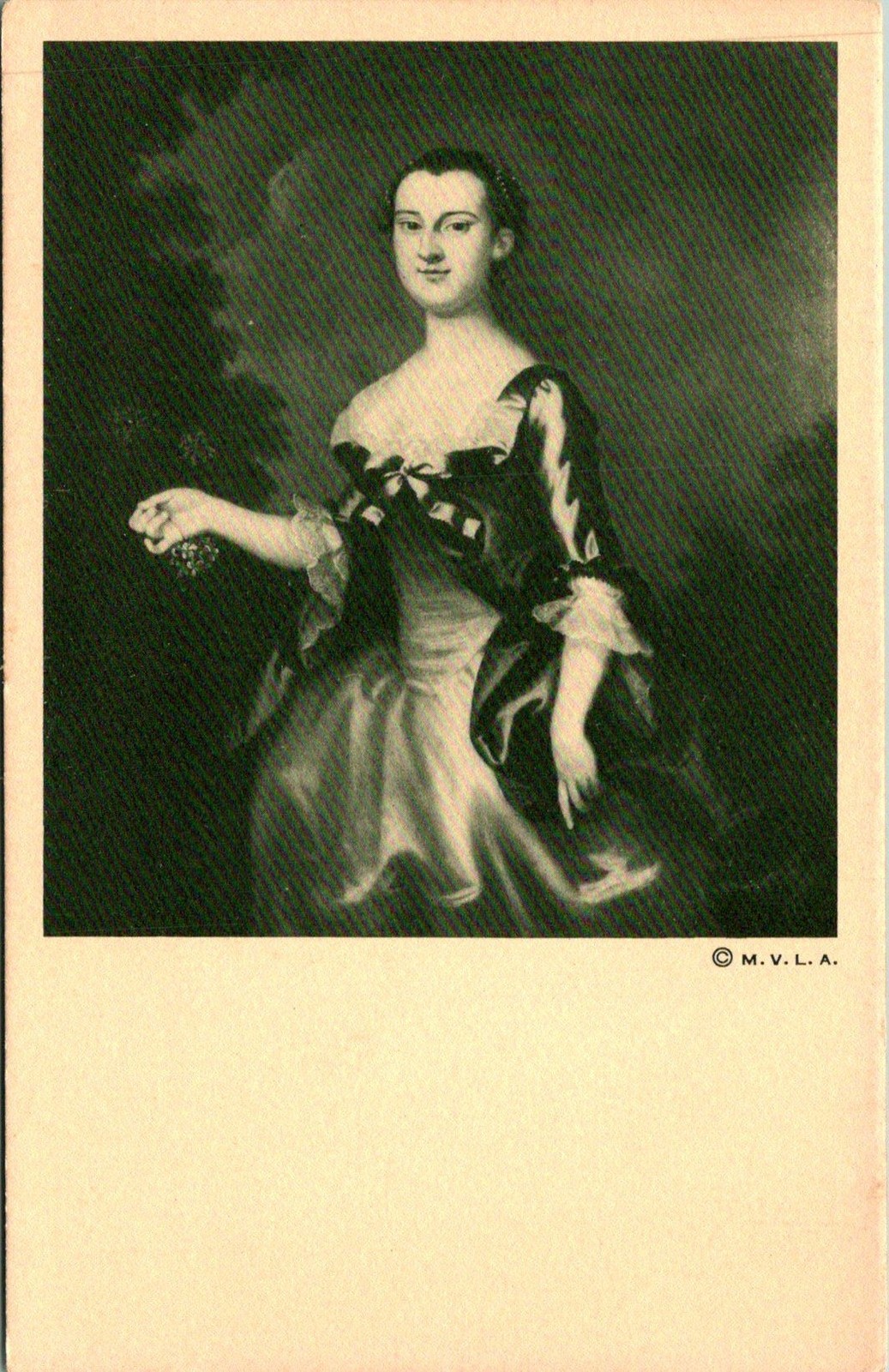 Martha Washington Portrait Postcard Unused (34150)