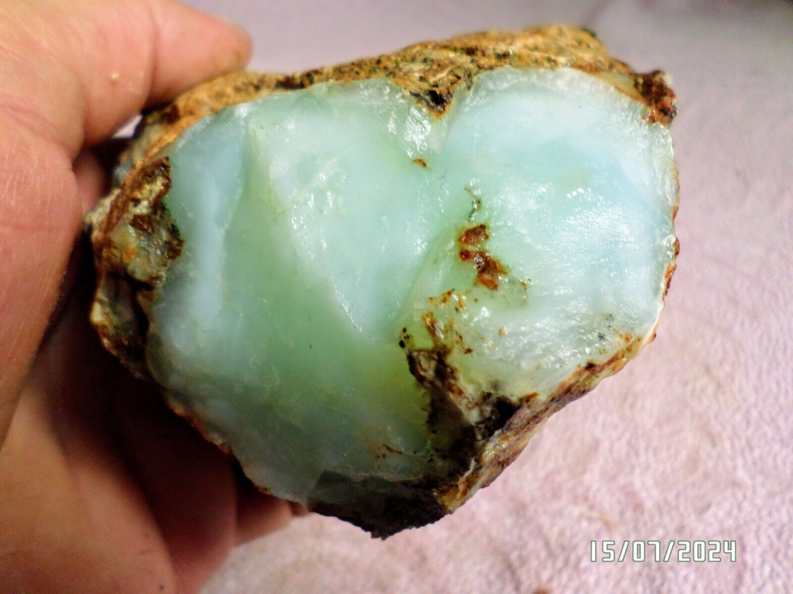 blue green opal rough