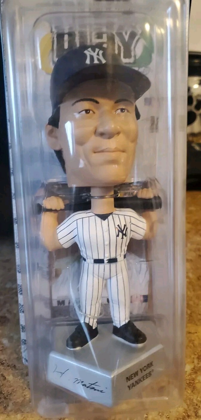 Hideki Matsui Rookie 2003 UD Mlb Edition Play Makers Bobble Head NIB NY Yankees Hideki Matsui Rookie 2003 UD Mlb Edition Play Makers Bobble Head NIB NY Yankees